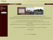 Tablet Screenshot of potomacglen.org